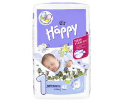 Bella Happy detské plienky 1 Newborn (2 - 5 kg) 42 ks
