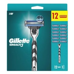 Gillette Mach3 Reg holiaci strojček + 12 hlavic