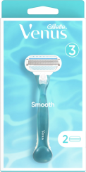 Gillette dámsky holiaci strojček Smooth + 2 náhradné hlavice, 2 ks