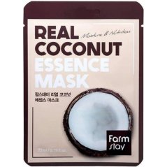 FARMSTAY Real Coconut Essence Mask – výživná textilná pleťová maska