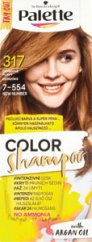 Palette Color Shampoo farba na vlasy 7-554 orieškovo plavý, 1 ks