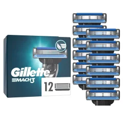 Gillette Mach3 12 ks náhradných holiacich hlavíc