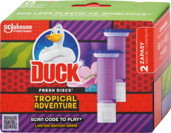 Duck Fresh Discs Tropical Adventure WC čistič DUO náplň 2x36 ml