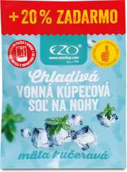 EZO Chladivá voňavá kúpeľová soľ na nohy Mäta kučeravá 100g
