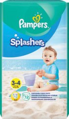 Pampers Splashers plienky na plávanie veľkosť 3–4 (6–11 kg) 12 ks