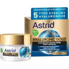 Astrid Hyaluronic Gold nočný krém proti vráskam, 50 ml