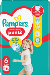 Pampers Pants plienkové nohavičky veľkosť 6 (13–19 kg) 44 ks