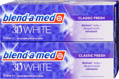 Blend-a-med 3D White zubná pasta, 2×75 ml