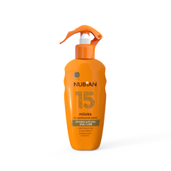 Nubian mlieko na opaľovanie v spreji SPF 15 200 ml