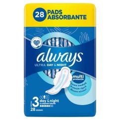 Always Quatro Ultra Day & Night hygienické vložky 28ks