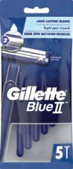 Gillette Blue II pánske jednorazové holiace strojčeky 5 ks