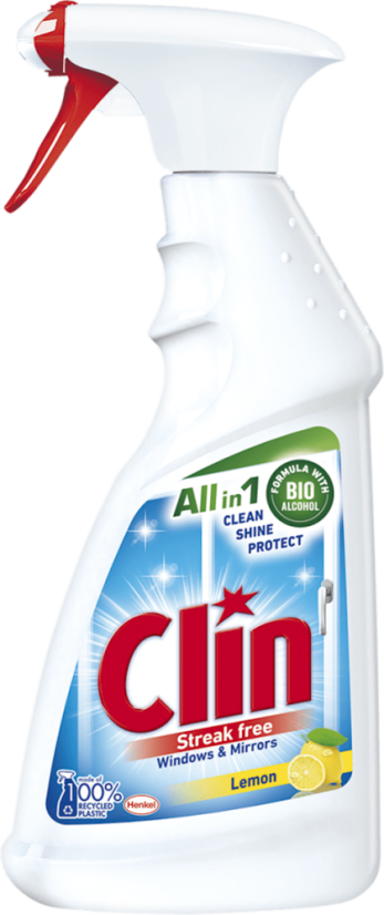 Clin čistiaci prostriedok na okná All in 1 Lemon 500 ml