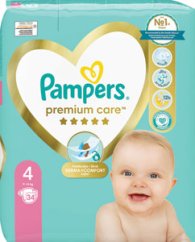 Pampers Premium Care plienky veľkosť 4 (9–14 kg) 34 ks