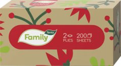 Tento kozmetické utierky Family 100% recycled 2-vrstvové 200 ks