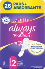 Always Platinum Super hygienické vložky 26 ks
