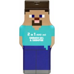 Minecraft 3D - sprchový gel a šampón 2v1 400 ml