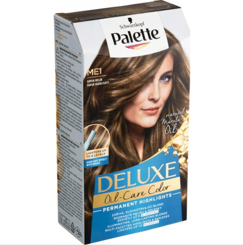 Palette Deluxe Oil-Care Color farba na vlasy ME1 super melír, 1 ks