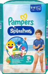 Pampers Splashers plienky na plávanie veľkosť 5–6 (14+ kg) 10 ks