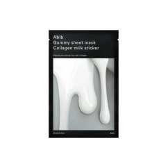 Abib – Spevňujúca plátenková maska kolagénom a mliečnym extraktom (Gum Sheet Mask Collagen Milk Sticker)