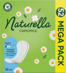 Naturella slipové vložky Comfort Light 52 ks