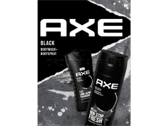 Darčeková sada Axe BLACK sprchový gél 250 ml + body sprej 150 ml