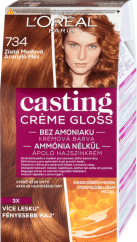 L’Oréal Paris Casting Crème Gloss farba na vlasy 734 Zlatá medová, 1 ks