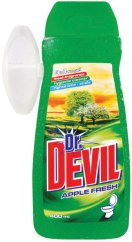 Dr. Devil WC gél s košíčkom 3in1 Apple 400 ml