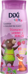 DIXI Svište Šampón a balzam na vlasy Šťavnatosť jahôdok a malín 400 ml
