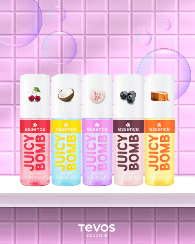 Essence JUICY BOMB sweet drop body mist 102