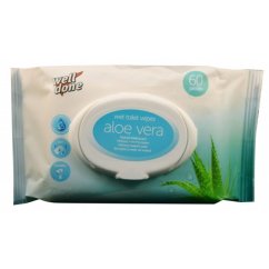 Well Done vlhčený toaletný papier Aloe Vera – 60 ks