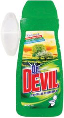 Dr. Devil WC gél s košíčkom 3in1 Apple 400 ml