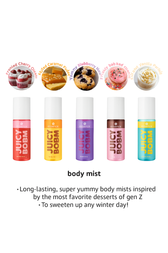 Essence JUICY BOMB sweet drop body mist 102