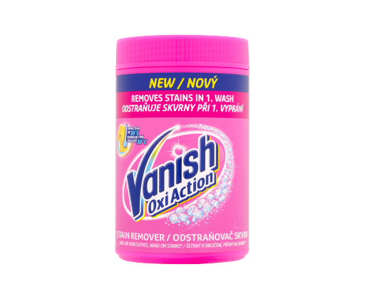 Vanish Oxi Action Pink odstraňovač škvŕn 625 g