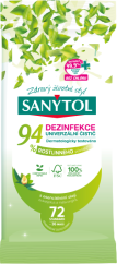 Sanytol dezinfekčné utierky 94% rastlinného pôvodu 36 ks