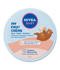 NIVEA Baby krém na tvár, telo a zadoček 75 ml
