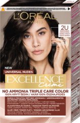 L’Oréal Paris Excellence Universal Nudes farba na vlasy 2U Čiernohnedá, 1 ks