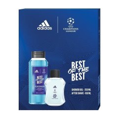 Adidas darčeková sada UEFA 10 – voda po holení 100 ml + sprchový gél