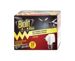 Biolit Plus elektrický odparovač proti komárům a mouchám citronella, 30 nocí 31 ml