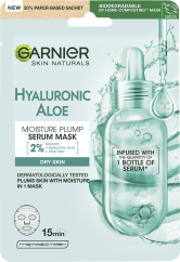 Garnier intenzívne zvlhčujúca textilná pleťová maska Hyaluronic Aloe Serum, 1 ks