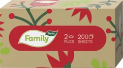 Tento kozmetické utierky Family 100% recycled 2-vrstvové 200 ks