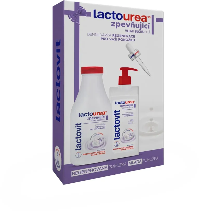 Lactovit darčeková sada Lactourea Firming – telové mlieko + sprchový gél