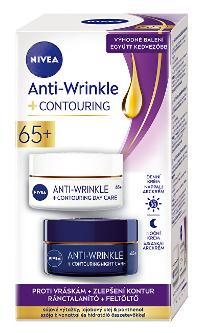 Nivea darčeková sada 65+ Anti-Wrinkle Contour DuoPack