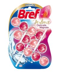 Bref tuhý WC blok DeLuxe Magnolia 3 x 50 g