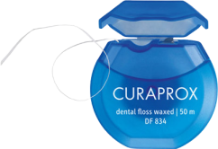 Curaprox DF 834 Dentální nit Floss Medium Máta 50 m