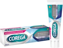 Corega fixačný krém na zubné náhrady bez príchute Extra silný 40 g