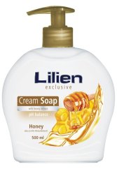 Lilien krémové tekuté mydlo s dávkovačom Med, 500 ml
