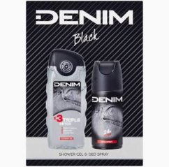 Denim darčeková sada Black – sprchový gél + dezodorant sprej