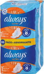 Always Ultra normal plus hygienické vložky 20 ks