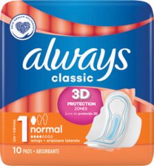 Always Classic normal hygienické vložky 10 ks