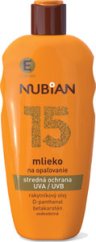 Nubian mlieko na opaľovanie SPF 15 200 ml